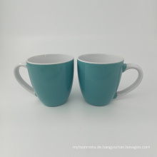 Zwei -Ton -Farb -Keramik -Becher -Kaffeetasse Hochglanzbecher